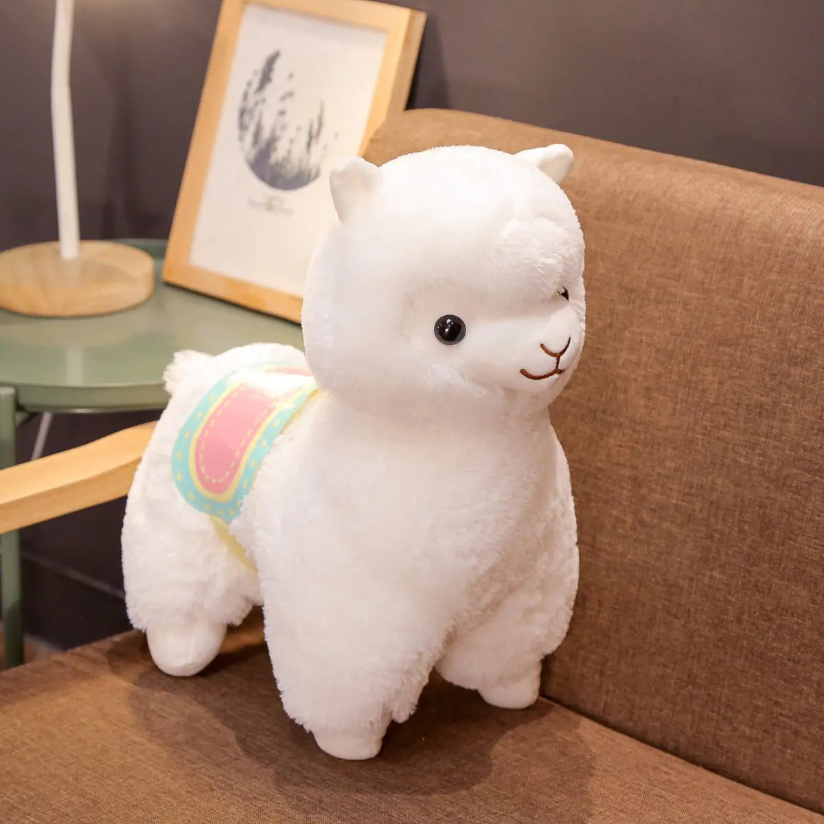 Cute Standing Alpaca Plush Toy
