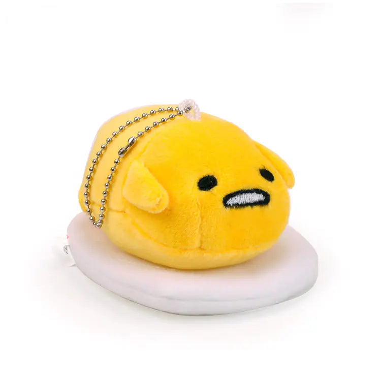 Cute Plush Egg Keychain for Bags and Phones