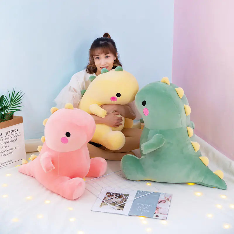 Cute Plush Dragon Pillow Toy for Couples and Naps