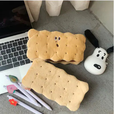 Cute Plush Pencil Case - Japanese Style Big Capacity