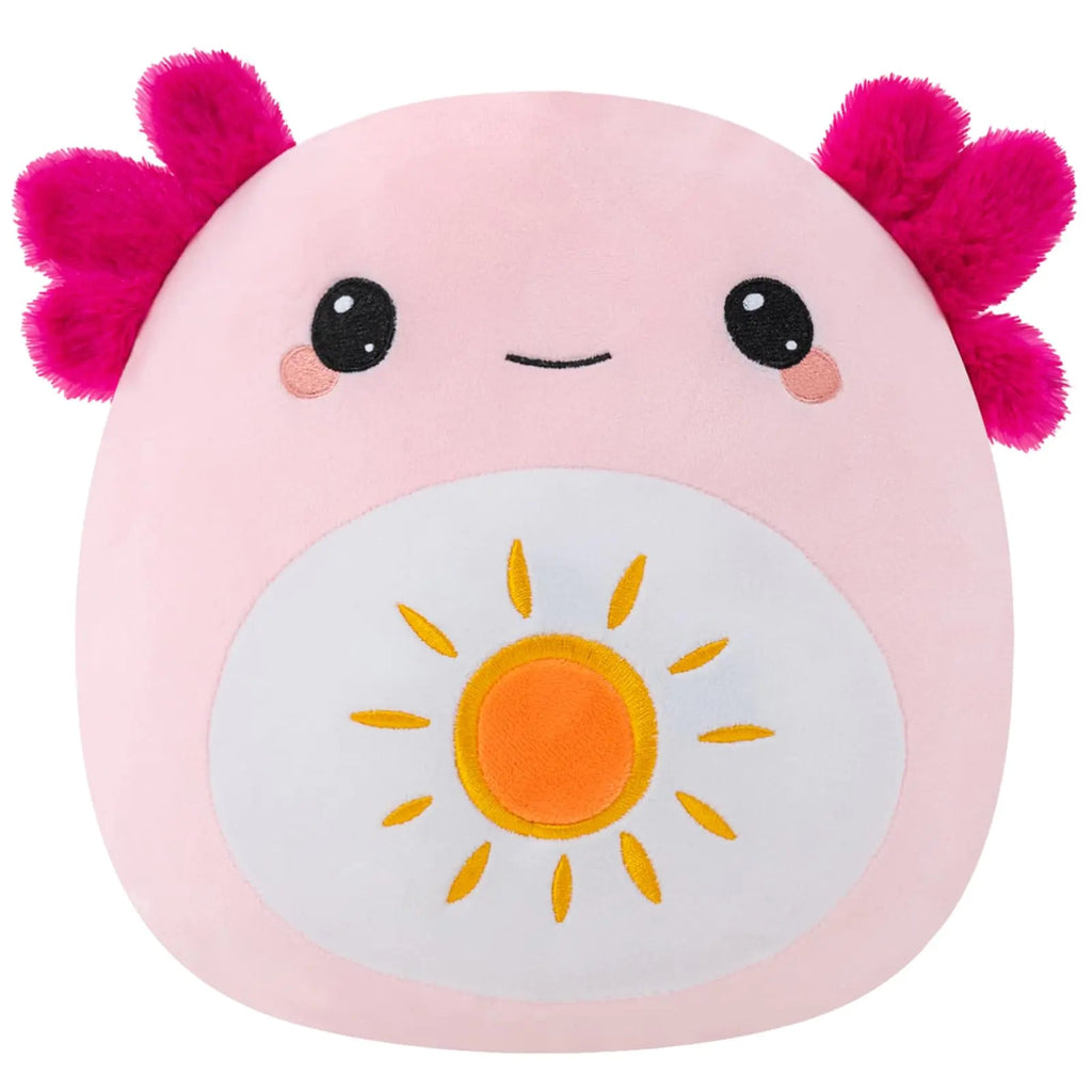 Finebee Axolotl Microwavable Heating Pad for Period Cramps Cute Pink Axolotl Plush Weighted Stuffed Animal Warm Gifts for Kids Adults 10 inch 1.2 lbs Snuggle Safari