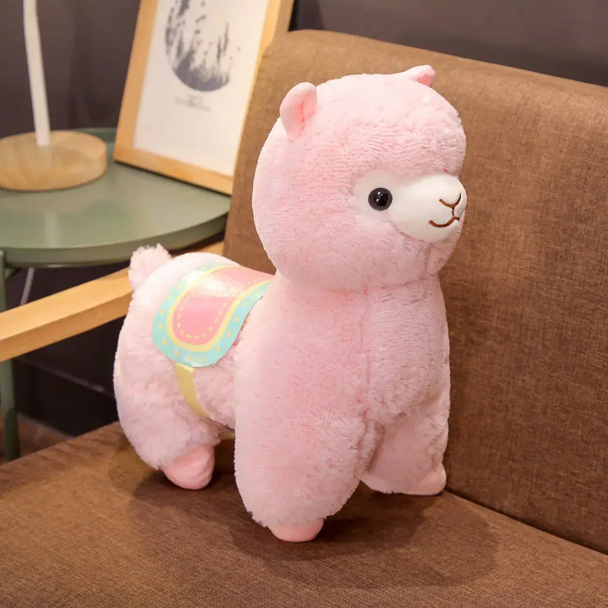 Cute Standing Alpaca Plush Toy