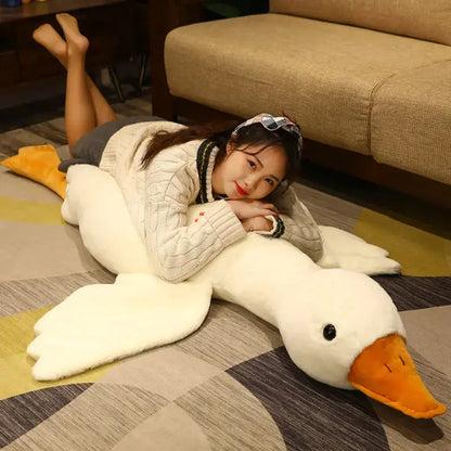 Giant 50cm Duck Plush Toy - Soft Fluffy Pillow Snuggle Safari