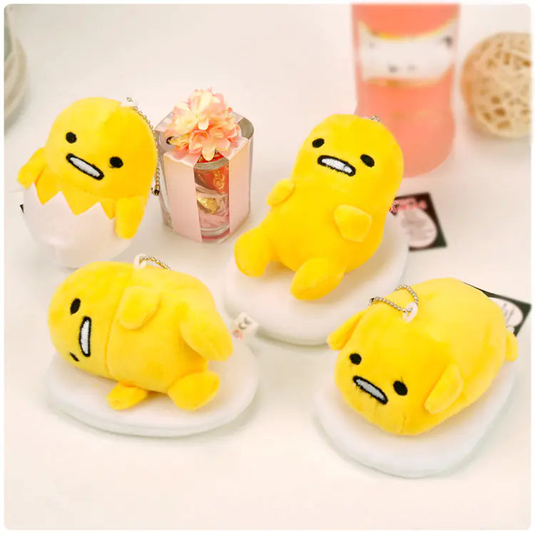 Cute Plush Egg Keychain for Bags and Phones
