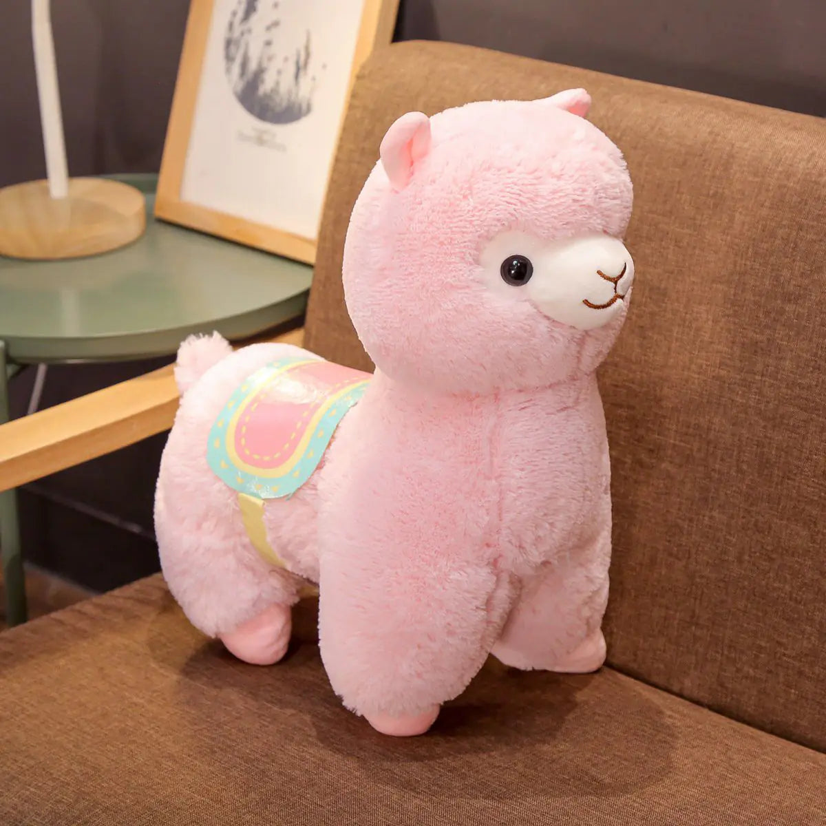 Cute Standing Alpaca Plush Toy