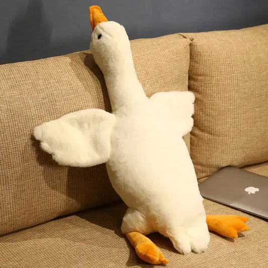 Giant 50cm Duck Plush Toy - Soft Fluffy Pillow Snuggle Safari