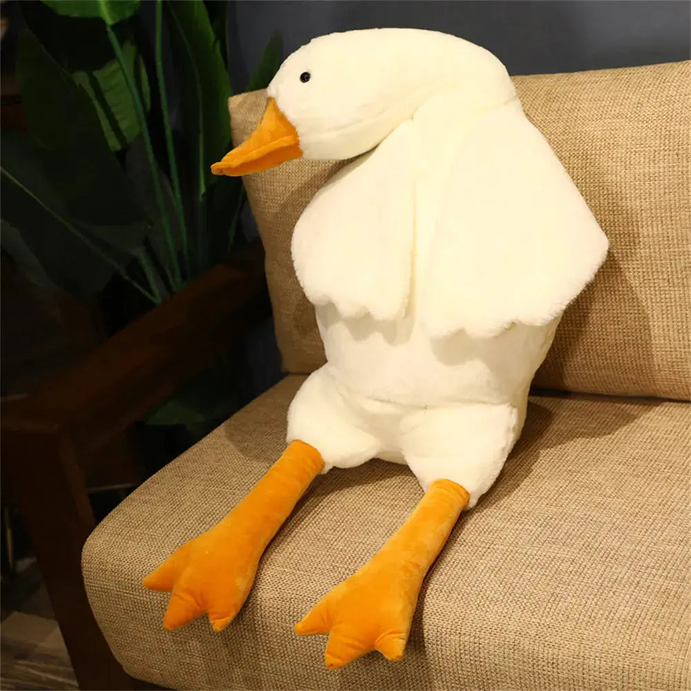 Giant 50cm Duck Plush Toy - Soft Fluffy Pillow Snuggle Safari