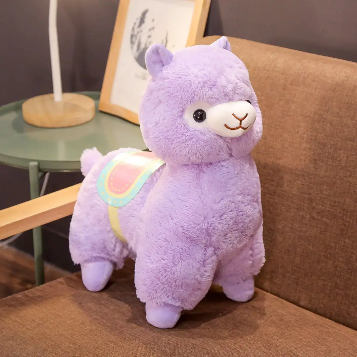 Cute Standing Alpaca Plush Toy