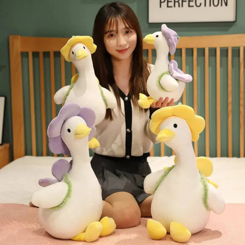 Fluffy Duck Plush Toy - Travel Duck (Single Item) Snuggle Safari