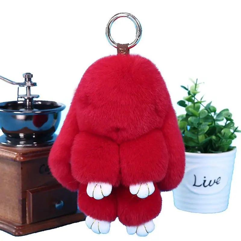 Plush Rabbit Key Chain - Snuggle Safari