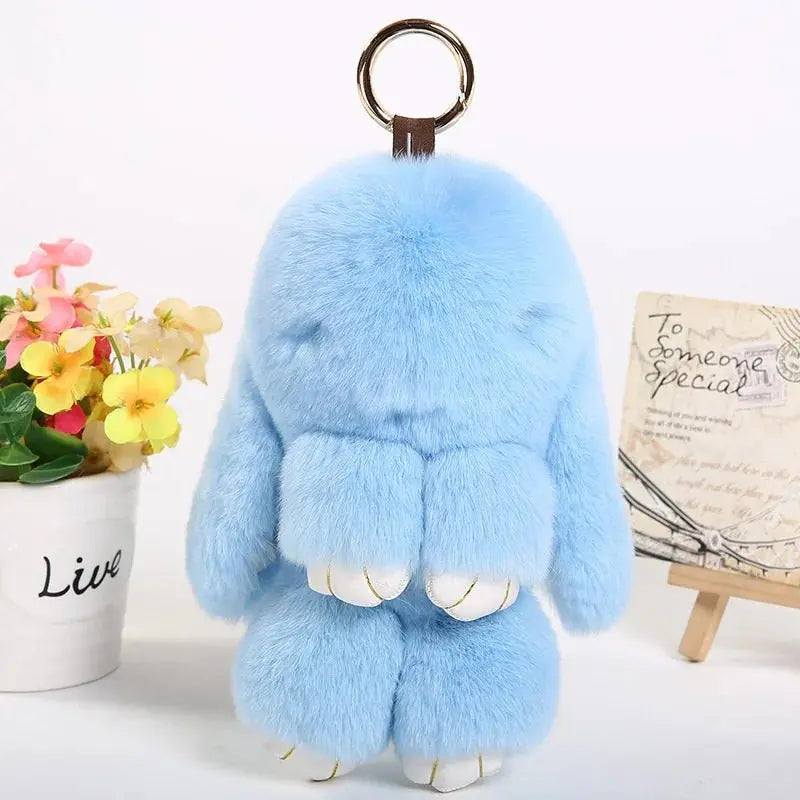 Plush Rabbit Key Chain - Snuggle Safari