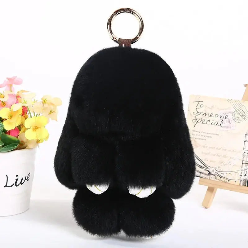 Plush Rabbit Key Chain - Snuggle Safari