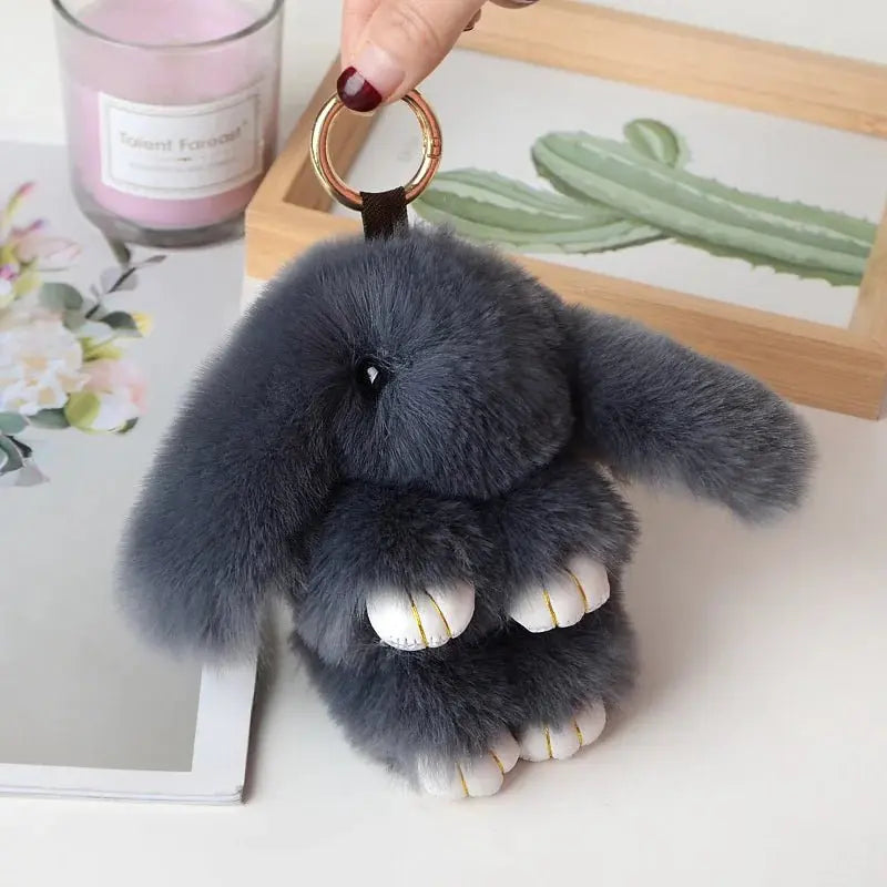 Plush Rabbit Key Chain - Snuggle Safari
