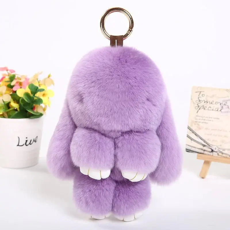 Plush Rabbit Key Chain - Snuggle Safari