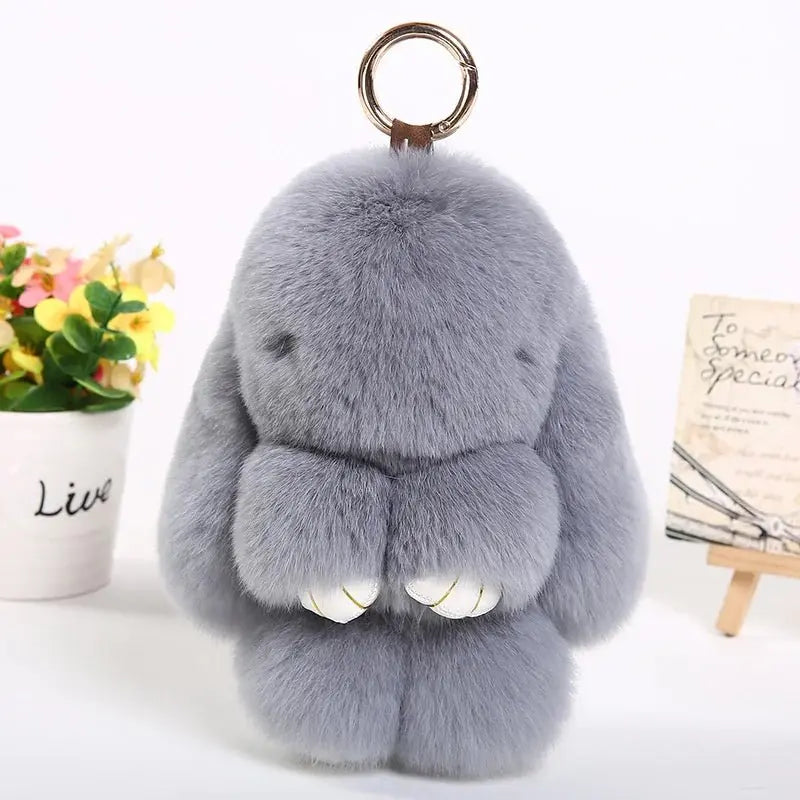 Plush Rabbit Key Chain - Snuggle Safari