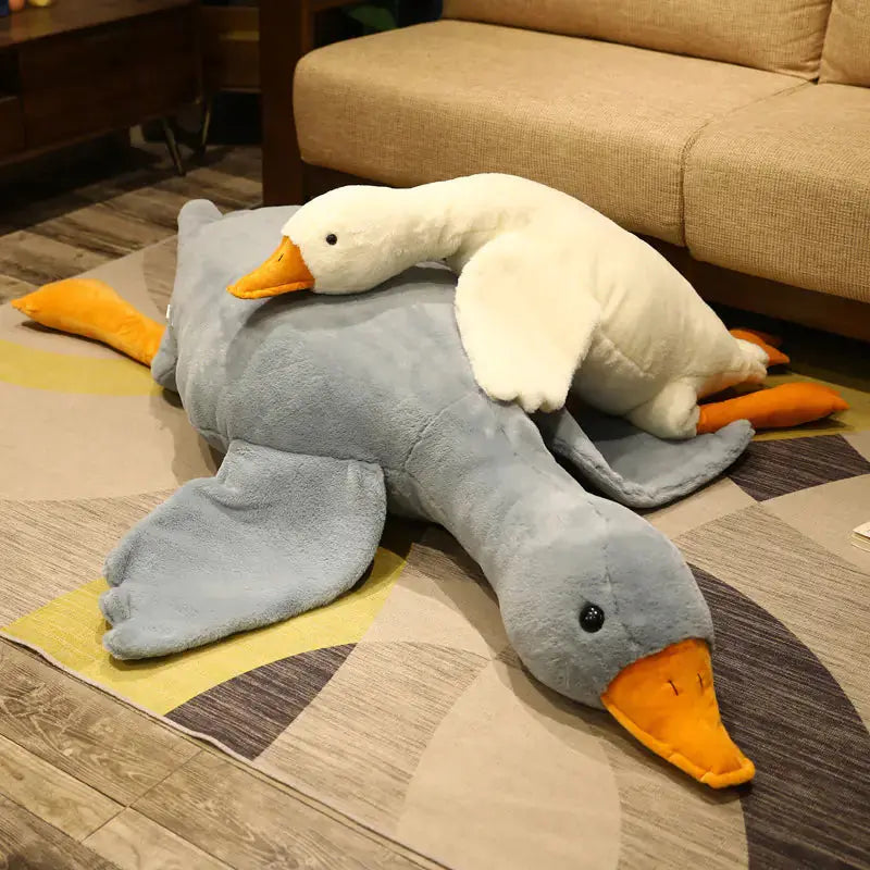 Giant 50cm Duck Plush Toy - Soft Fluffy Pillow Snuggle Safari