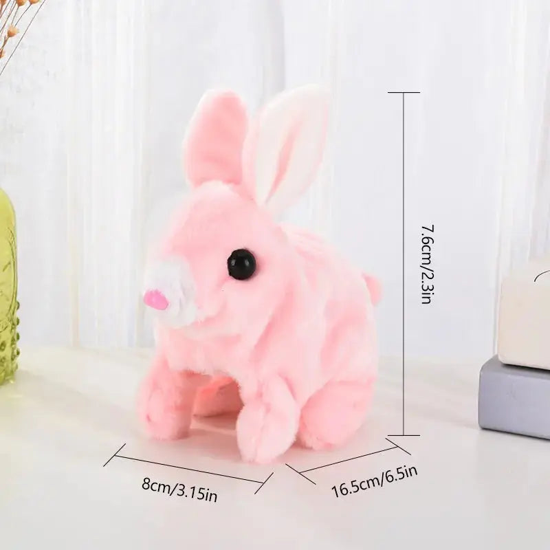 Electric Plush Toy Rabbit with Tail Wagging Feature - Snuggle Safari