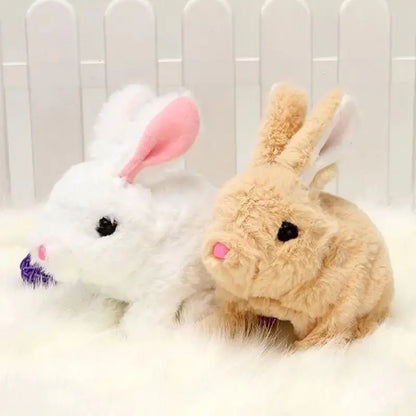 Electric Plush Toy Rabbit with Tail Wagging Feature - Snuggle Safari