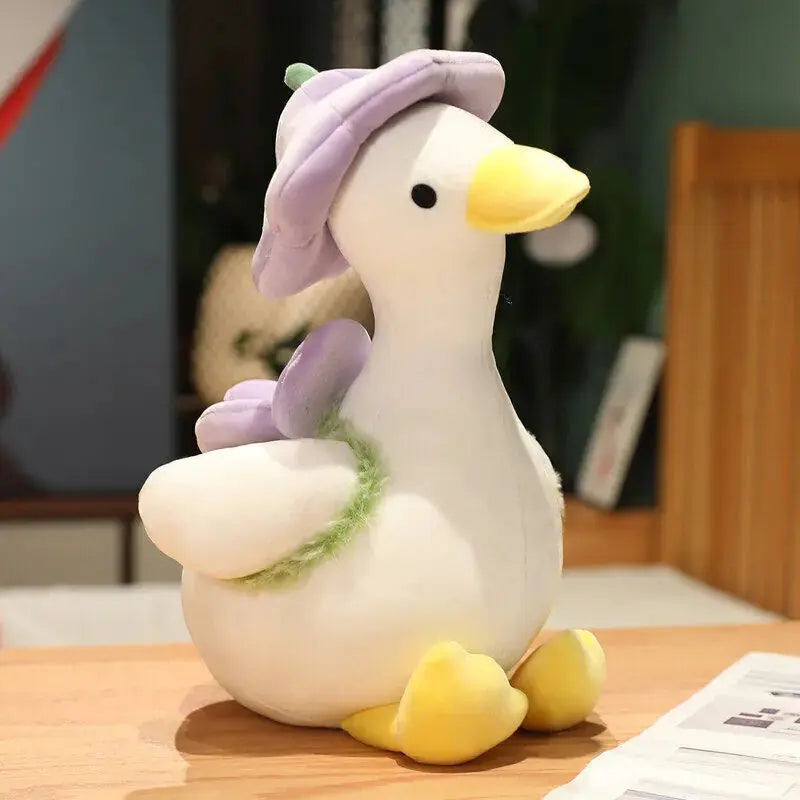 Fluffy Duck Plush Toy - Travel Duck (Single Item) Snuggle Safari